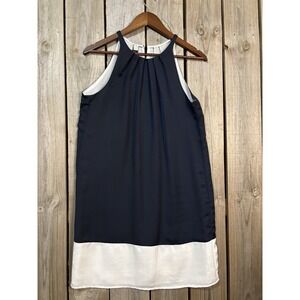 Mango Colorblock Halter Dress Size S